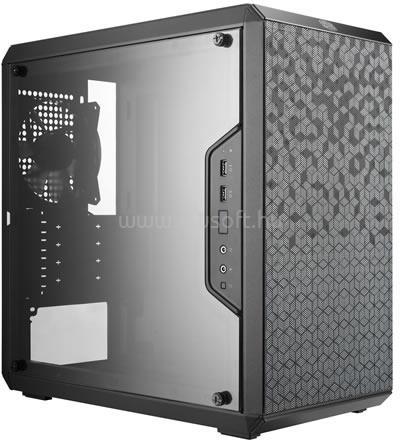 COOLER MASTER MasterBox Q300L Fekete (Táp nélküli) ablakos mATX ház